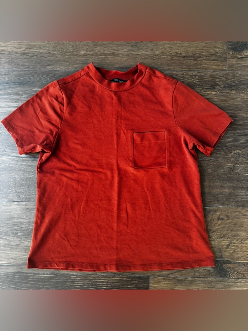 Women’s Short Sleeve Pocket T-Shirt in Deep Orange